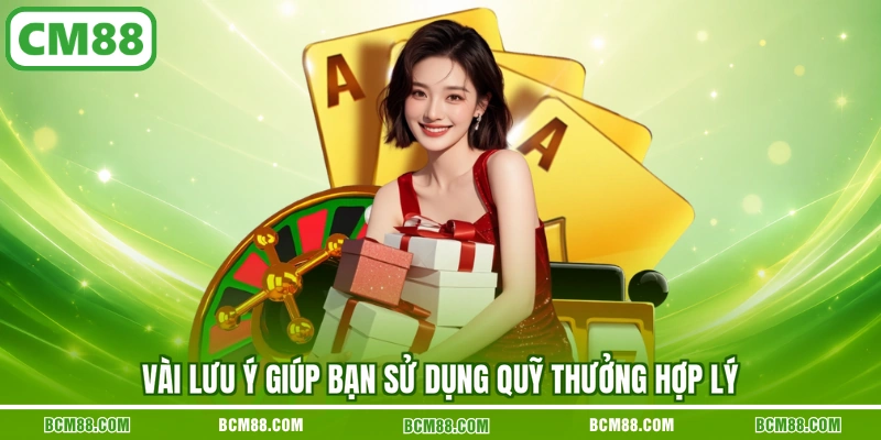 Vài lưu ý giúp bạn sử dụng quỹ thưởng hợp lý Vài lưu ý giúp bạn sử dụng quỹ thưởng hợp lý